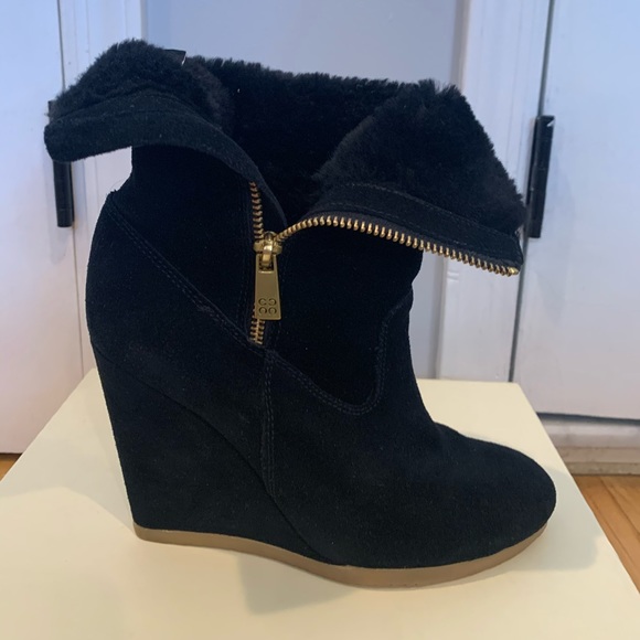 Coach Black Danee Suede Boots - Picture 3 of 7